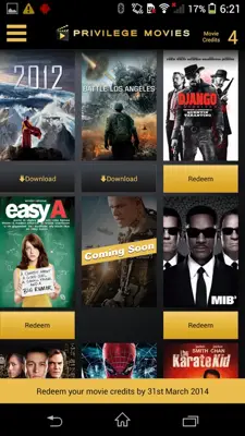 Privilege Movies android App screenshot 2